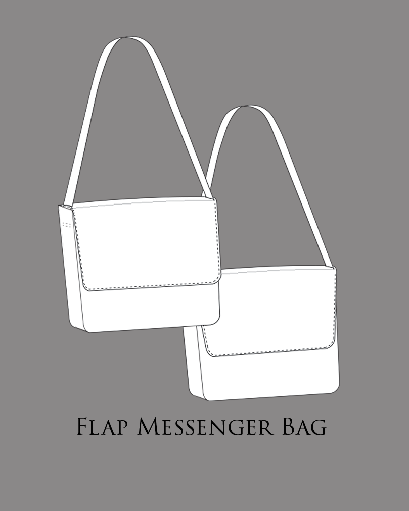 FB01 - Flap Messenger Bag Sewing Pattern